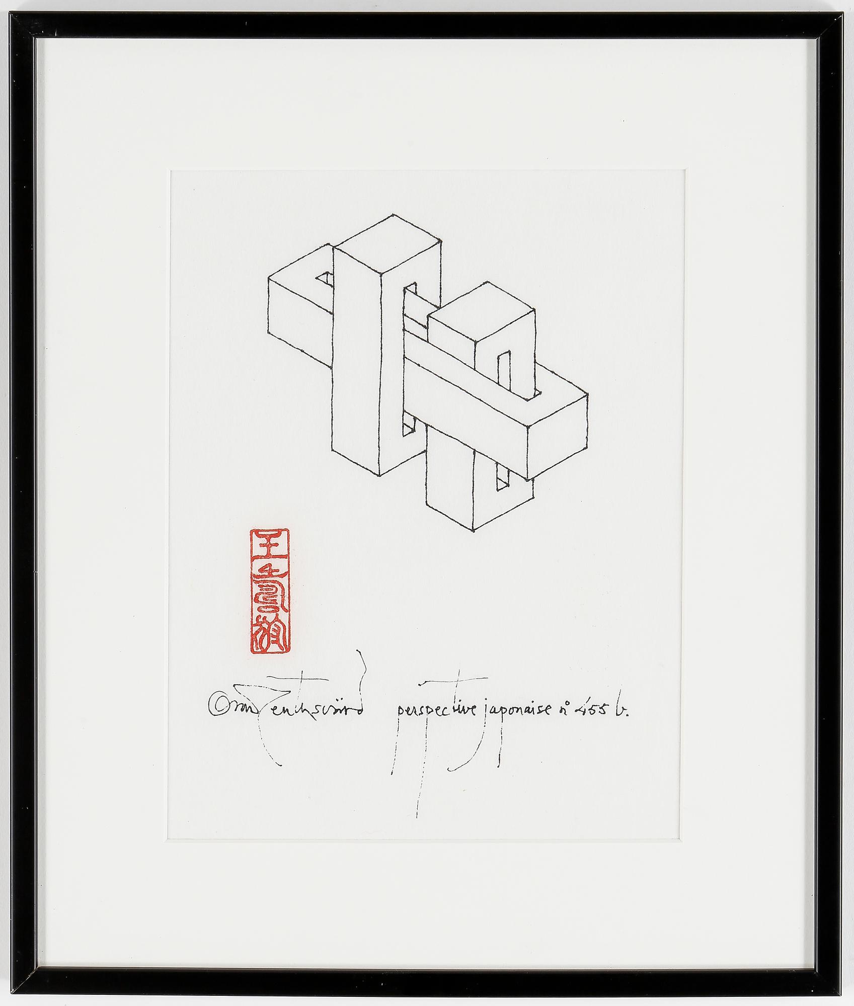 OSCAR REUTERSVÄRD, tusch på japanpapper, sign.