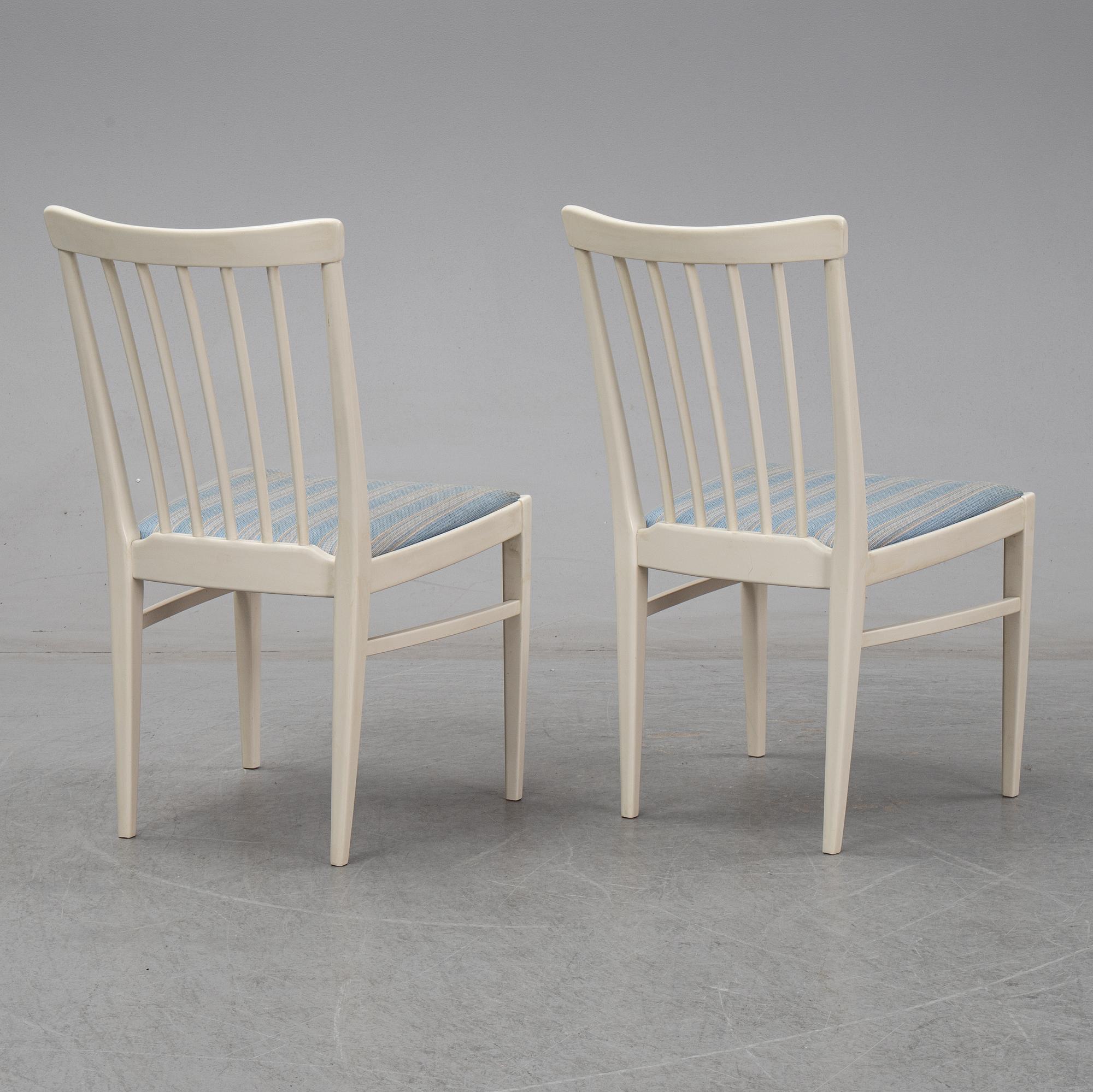 Six 'Herrgården' chairs by Carl Malmsten for Bodafors.