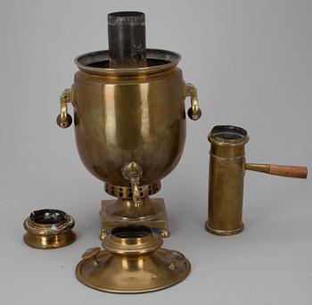 SAMOVAR, mässing, Ryssland, 1800- talets slut.