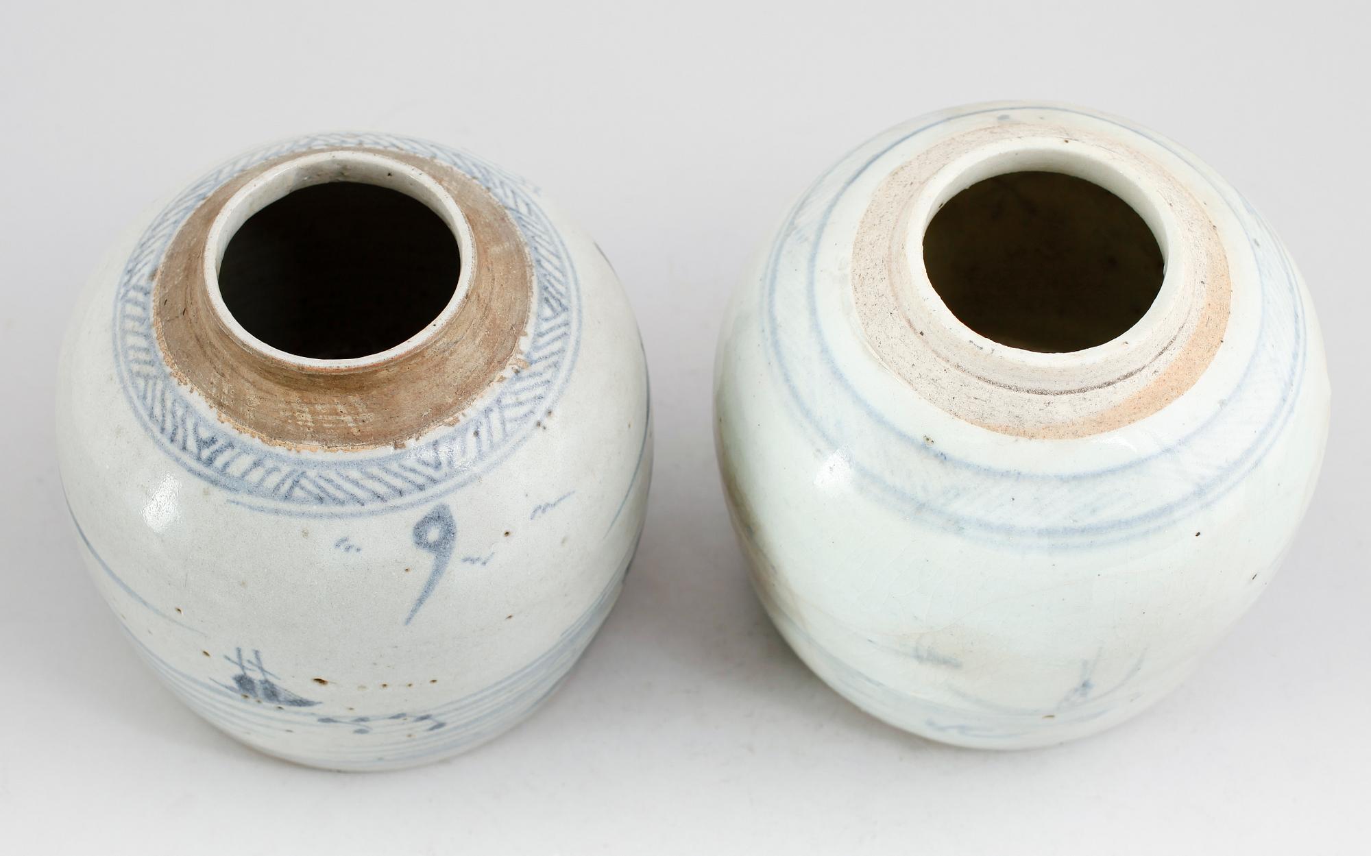 BOJANER, 2 st, Kina, sannolikt 1800-tal.