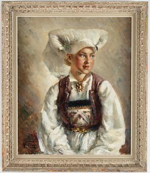 Alexander Tolstoy, oil on canvas, signed.