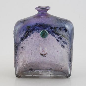 Bertil Vallien, vase/bottle, glass, Boda, unique.