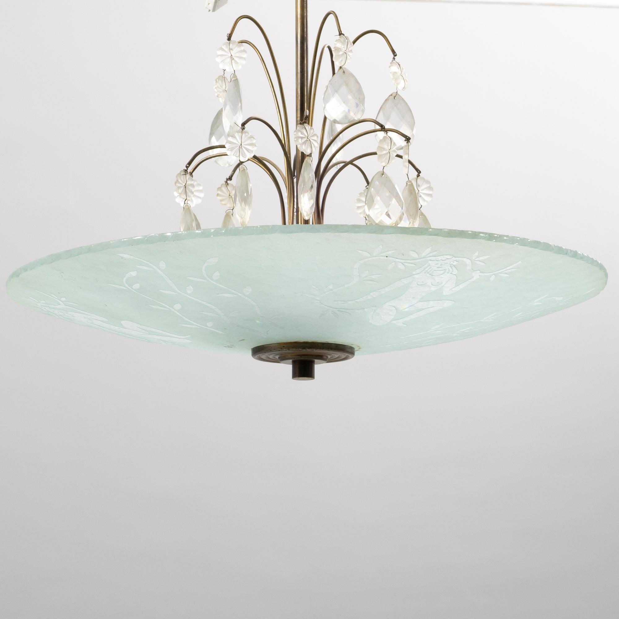 Ceiling lamp, Swedish Grace, 1930s/40s.