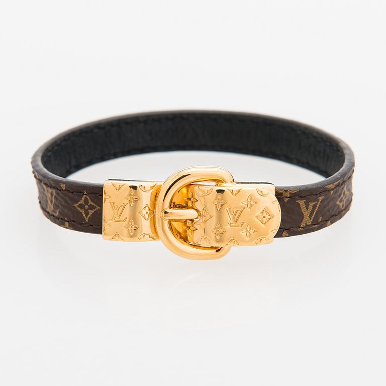 Louis Vuitton, "Fasten your LV" bracelet. Marked Louis Vuitton Paris, Made in Spain.