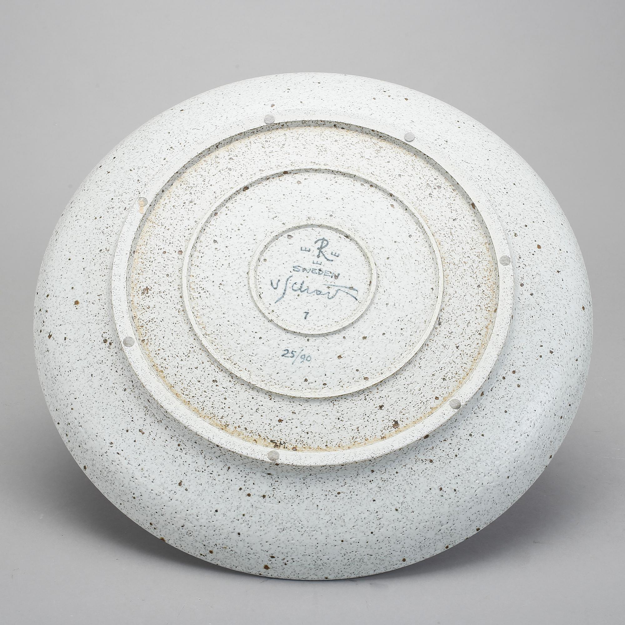 FAT, stengods, Philip von Schantz, Rörstrand, numrerat 25/90.