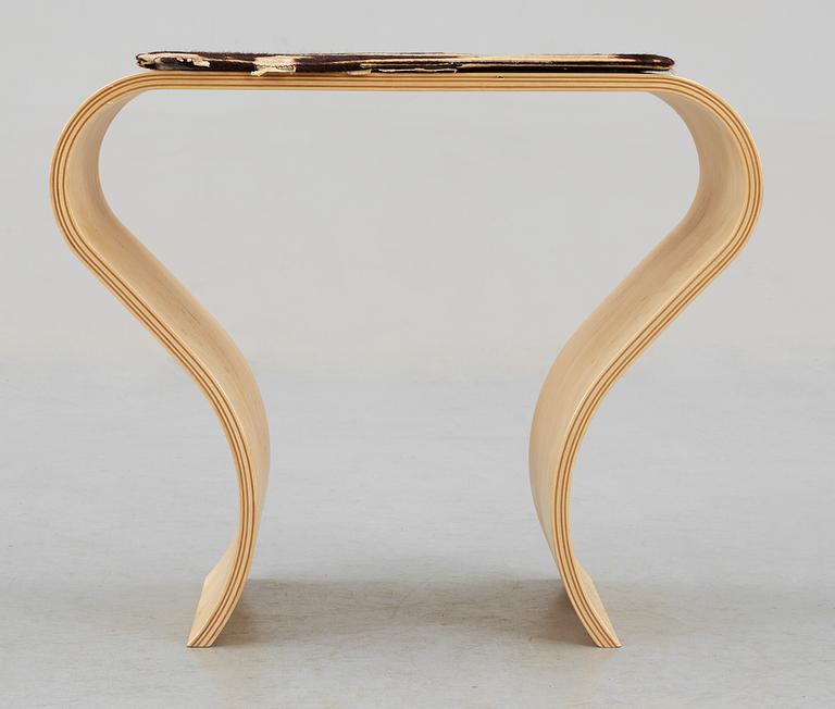 A Caroline Schlyter birch plywood stool 'Tip',