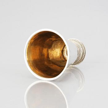 A Swedish early 18th century parcel-gilt silver beaker, mark of Erik Löfman (Uppsala 1690-1718 (1729).