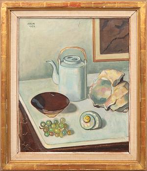 Einar Jolin, still life with teapot, 1953.