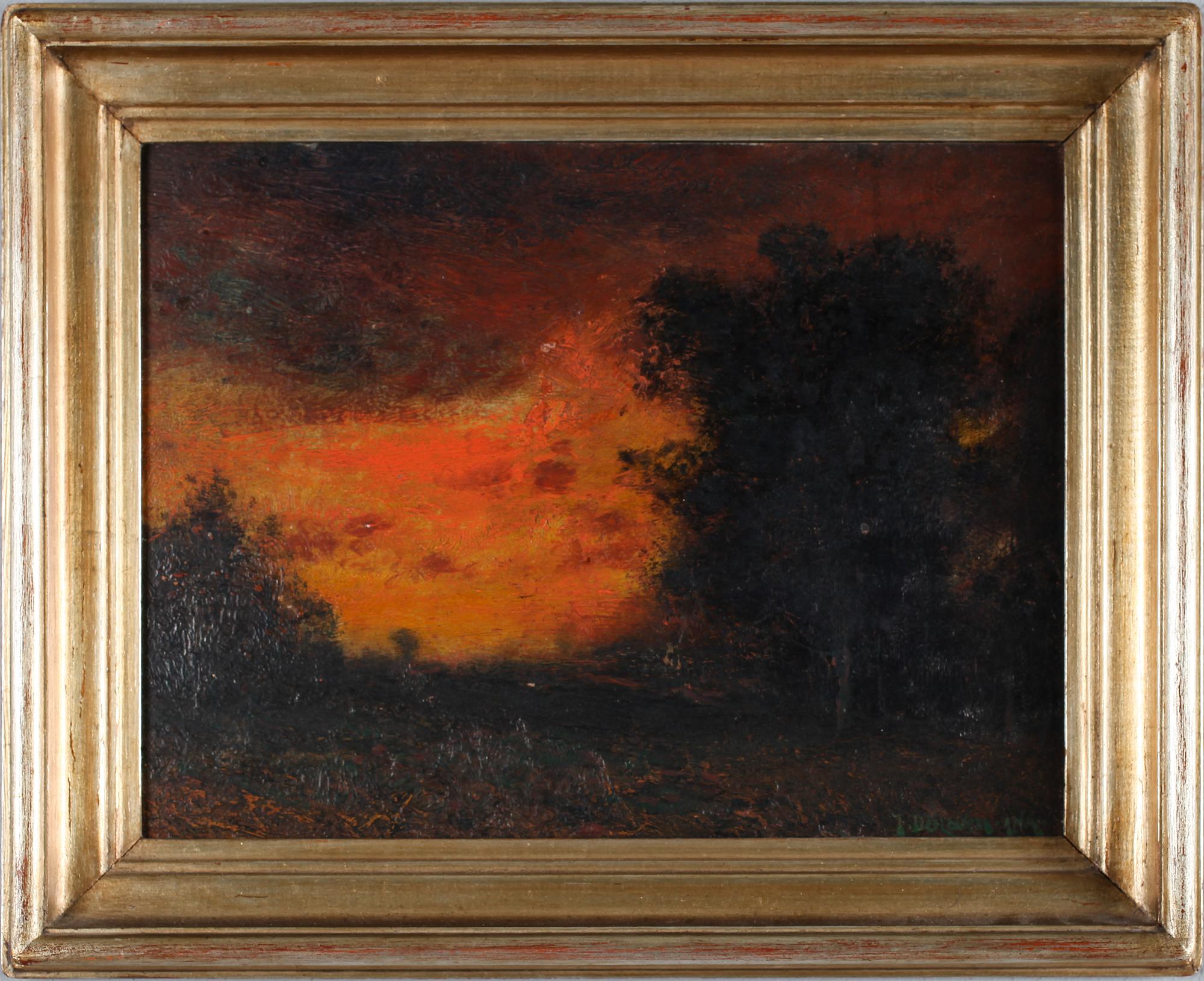 FRANK DE HAVEN, olja på pannå, signerad.