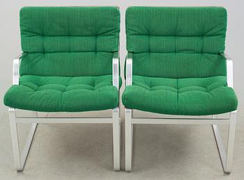 FÅTÖLJER, ett par, Bruno Mathsson, Mathsson International AB, 1970-tal.