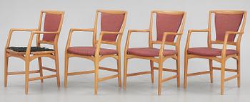 STOLAR samt KARMSTOLAR, 4 + 4, David Rosén, 1950/60-tal.