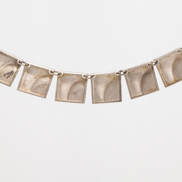 Björn Weckström, A sterling silver necklace "Galactic peaks". Lapponia 1969.