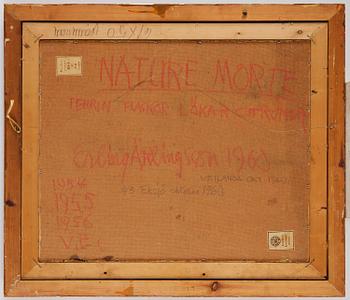 Erling Ärlingsson, "Nature morte" (Terrin, flaskor, lökar, citroner).
