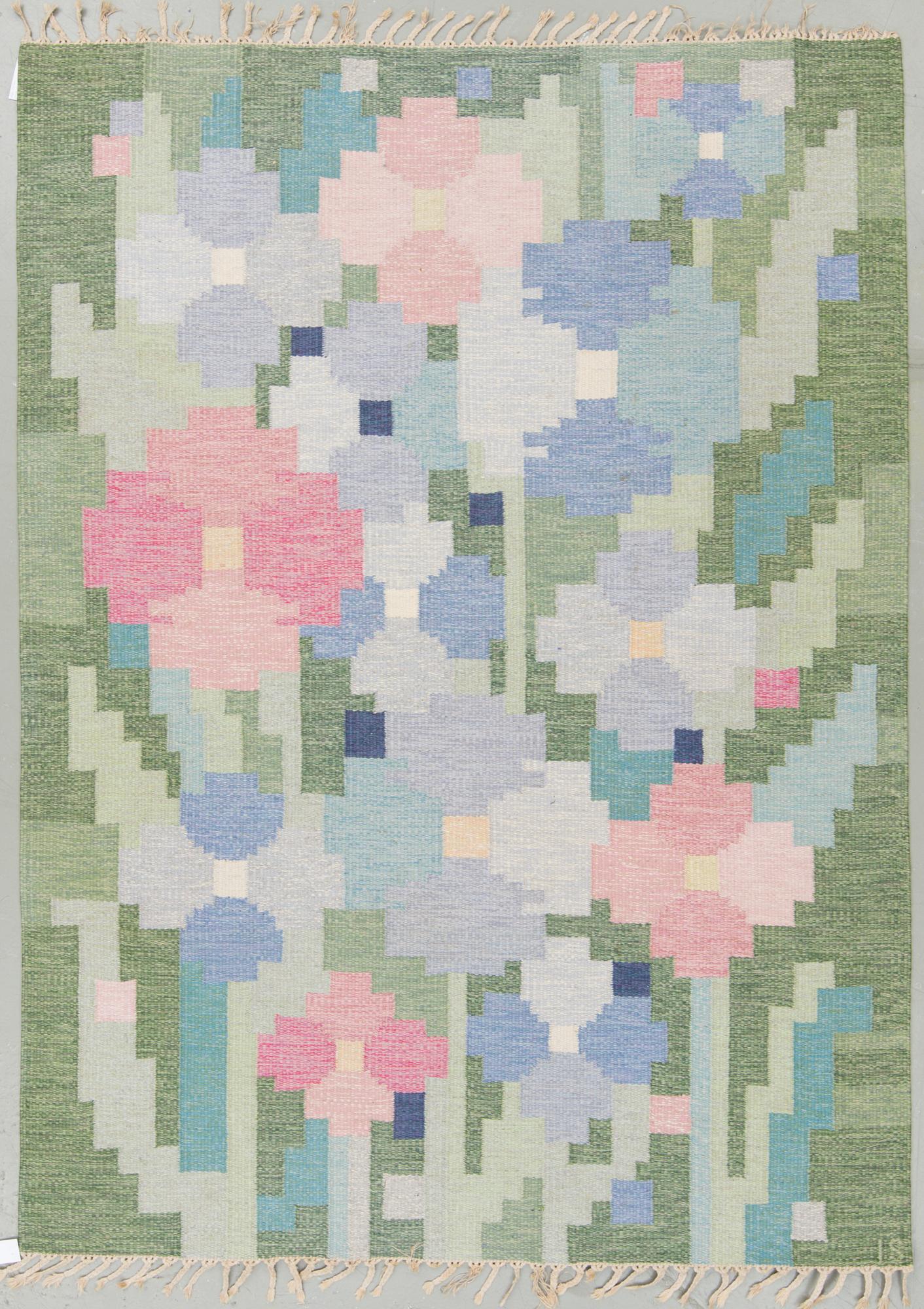 MATTA, rölakan, signerad IS (Ingegerd Silow), ca 231 x 168 cm.