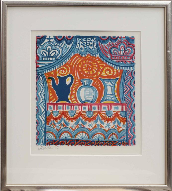 MÅRTEN ANDERSSON, färglitografi, sign.