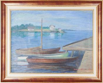 ANNA JÄRVINEN, olja på duk, signerad och daterad -45.