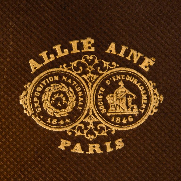 A French hat mould conformateur, Allié Ainé, Paris, latter half of the 19th Century.