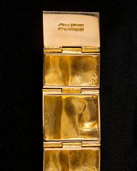 Björn Weckström, A BRACELET, gold 14K, "Golden Stream" Lapponia 1971. Weight 62 g.