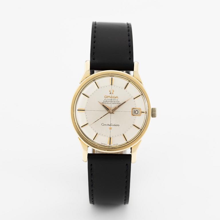 Omega, Constellation, "Pie-Pan", wristwatch, 34 mm.