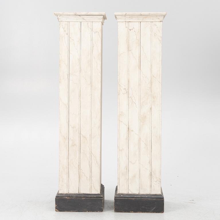Pedestal, a pair, early 20th century.