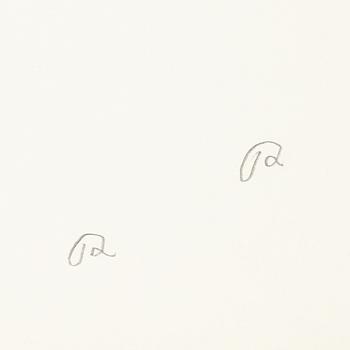 Roger Risberg, indian ink drawing, signed. Executed in 2008.