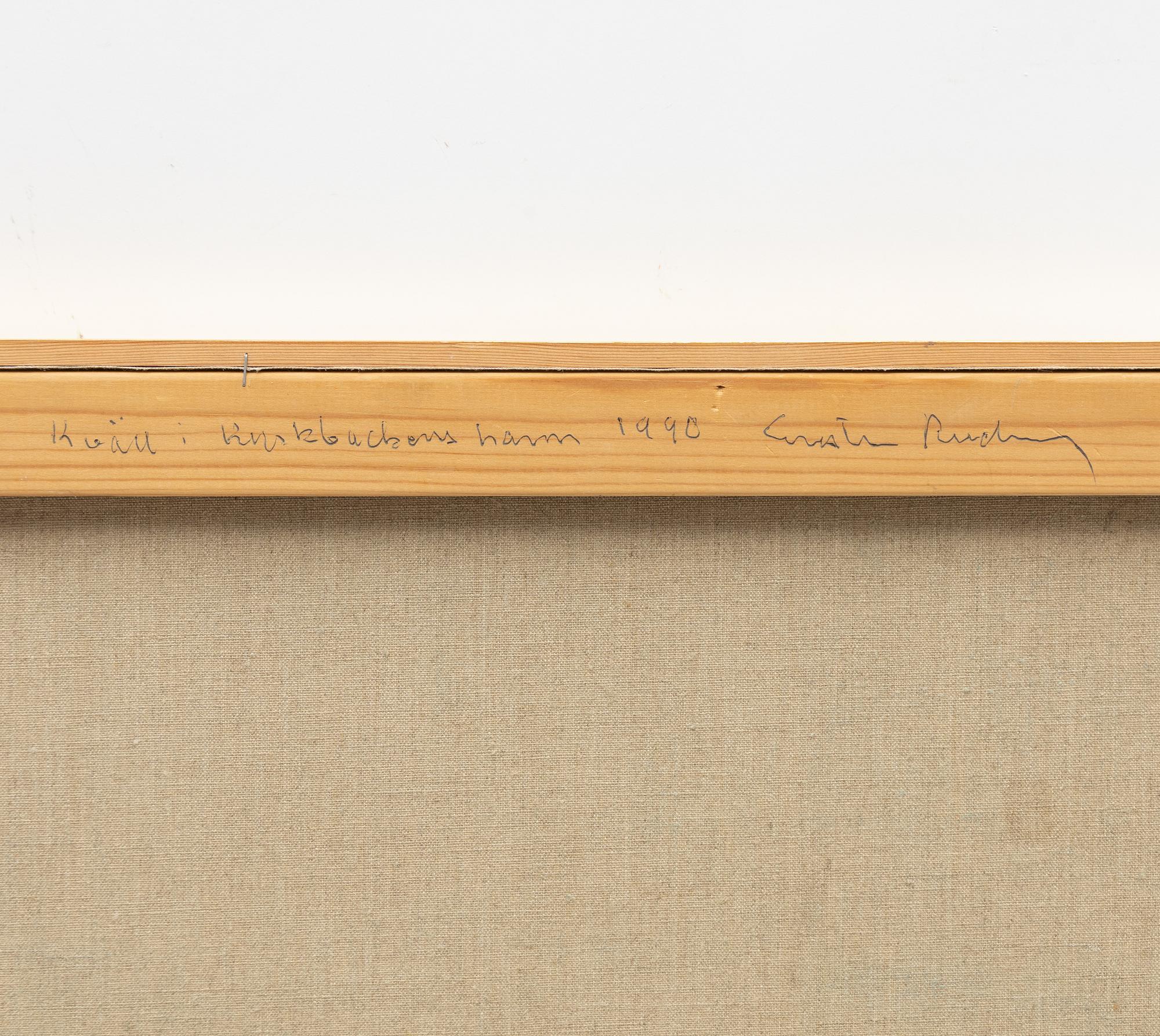 Gustav Rudberg, "Evening in Kyrkbacken's Harbour.".