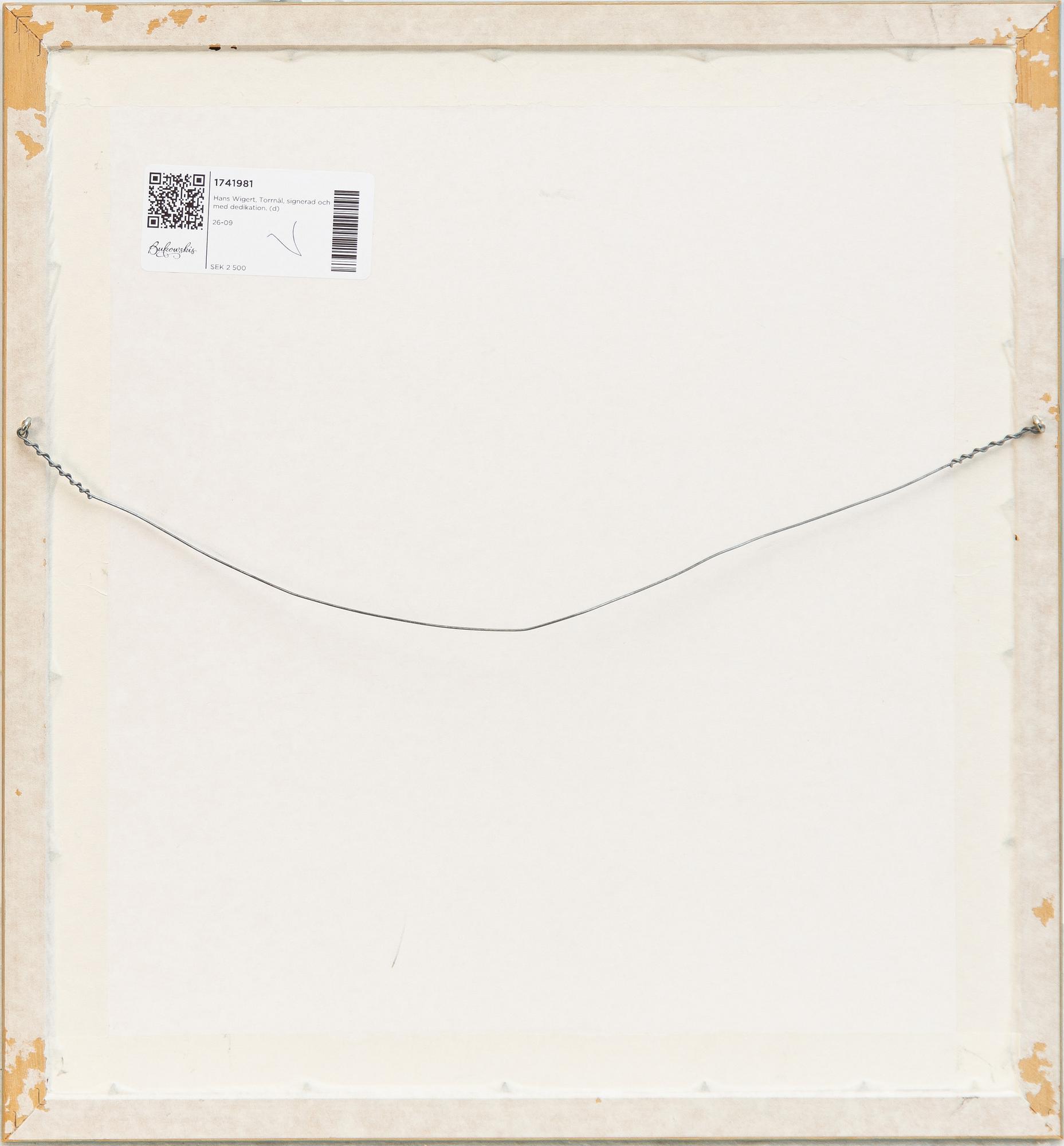 Hans Wigert, Untitled.