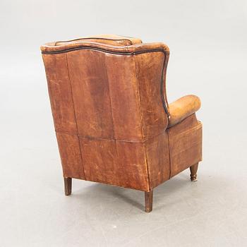 A leather armchair later part of the 20th century.