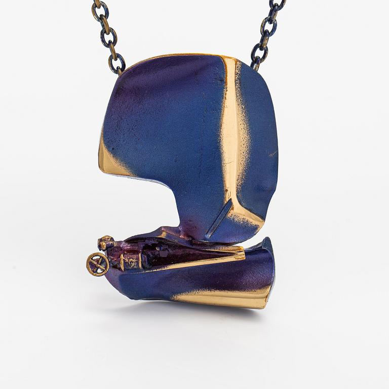 Björn Weckström, A flame bronze necklace "International Arms Inc.". Lapponia.