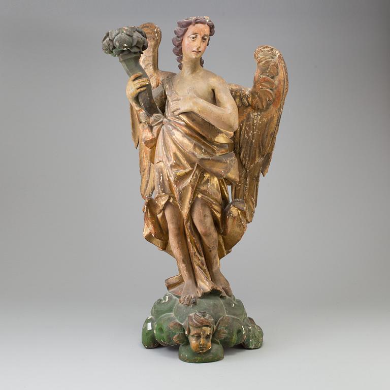 SCULPTURE, wood, 18th Century.