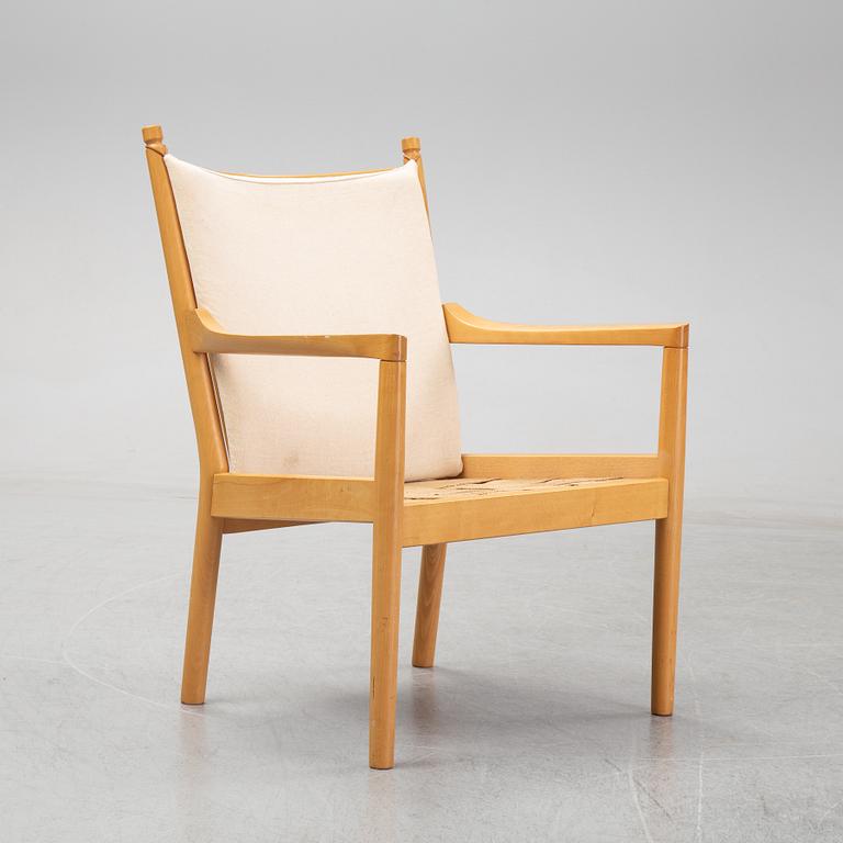 Hans J Wegner, a 'Tremme' armchair model 1788, Fredericia Denmark.