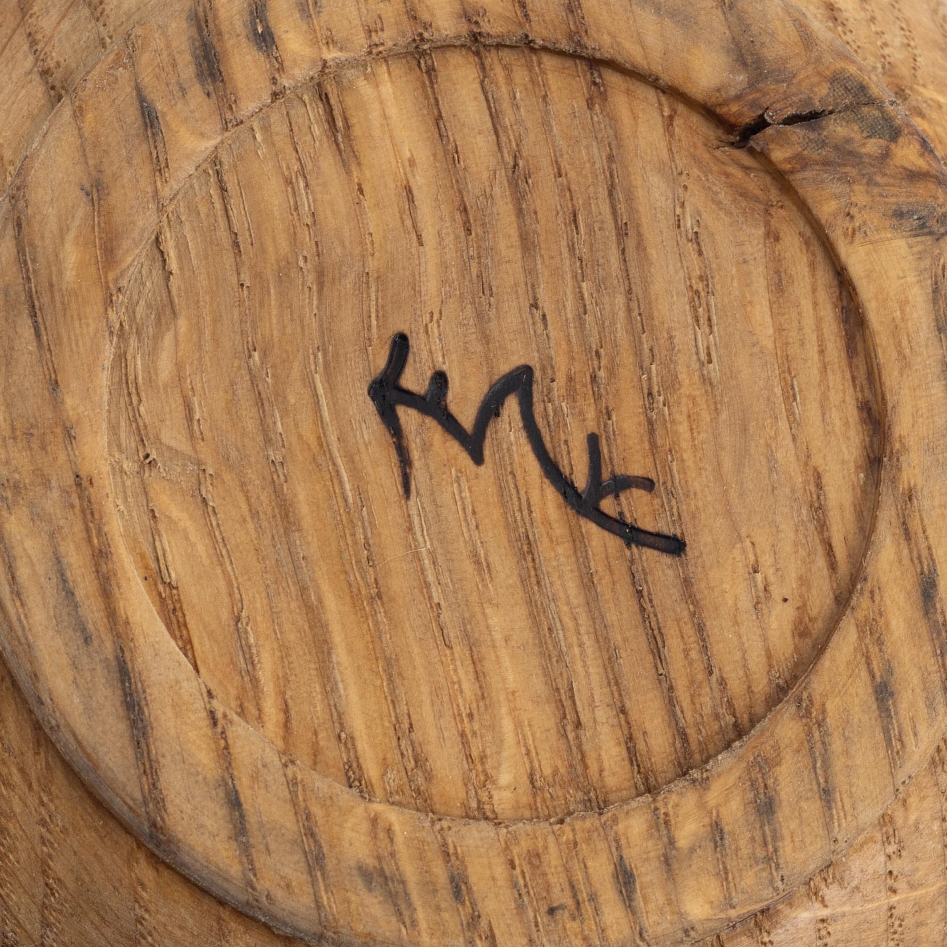 Magnus Ek, a set of four oak and ash wood appetizer bowls with lids for Oaxen Krog.