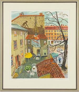Mona Huss Walin, Inner Courtyard, Majorna, Gothenburg.