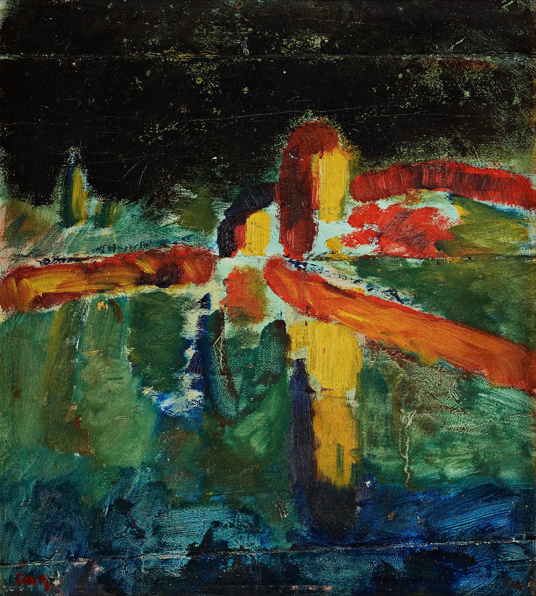 Åke Göransson, "Landskap med svart himmel".