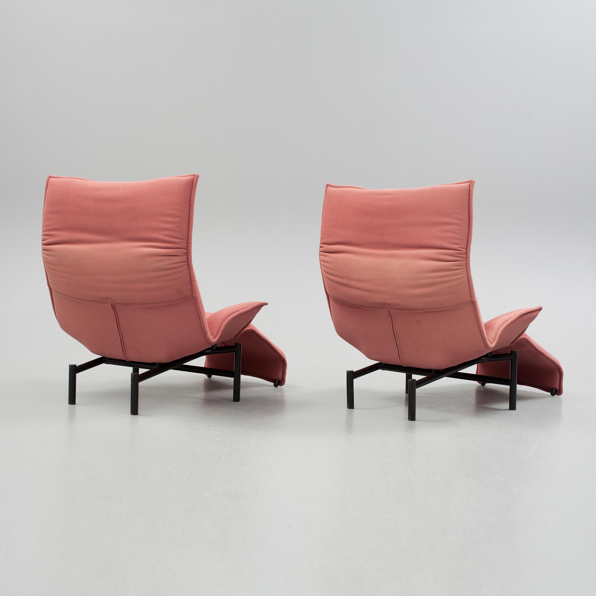 FÅTÖLJER, ett par, "Veranda", Vico Magistretti, Cassina, formgivna 1983.