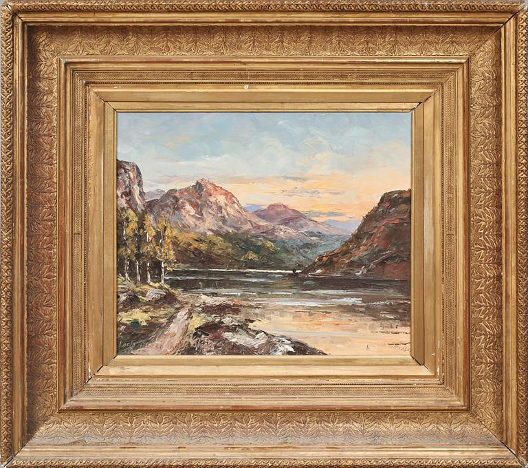 OKÄND KONSTNÄR, olja på duk, sign, 1900-tal.