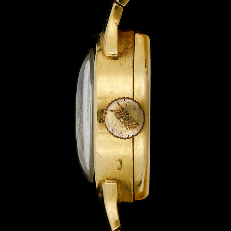 ARMBANDSUR, guld, "Camy", Geneva, 18 k, tot vikt 19,8 gram.