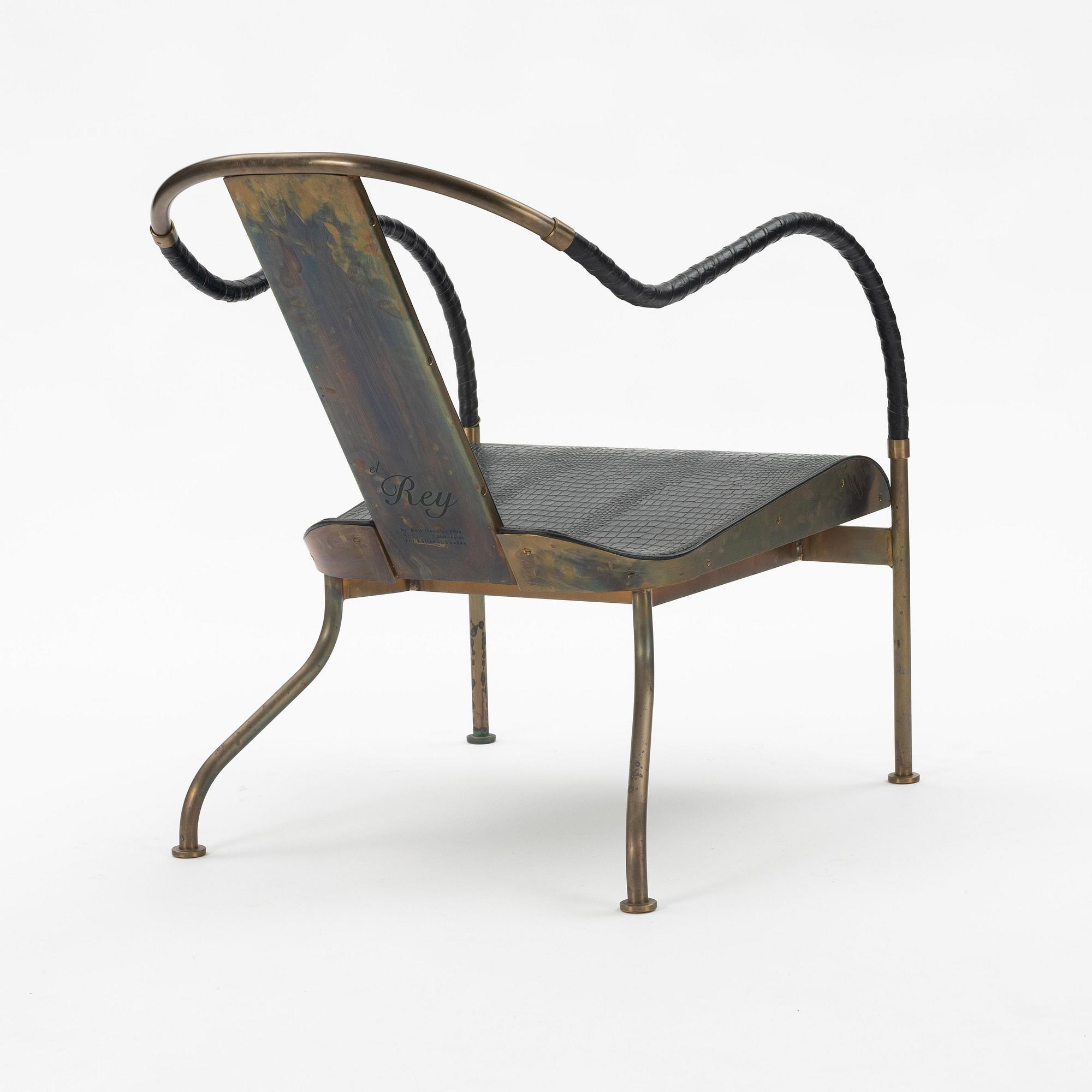 Mats Theselius, an 'El Rey' armchair, ed. 75/360, Källemo, Sweden, post 1999.