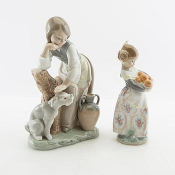 Figuriner, 2 st, Lladró Spanien 1971-1974.