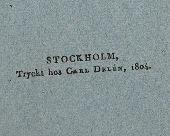 JOHAN WILHELM PALMSTRUCH, "Svensk Botanik, vol I-V. 1803-1805.