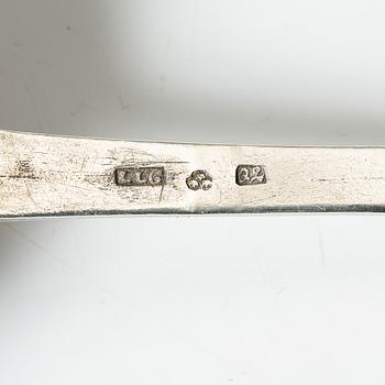 A Swedish silver spoon, marks of Lars Löfgren, Hudiksvall 1793.