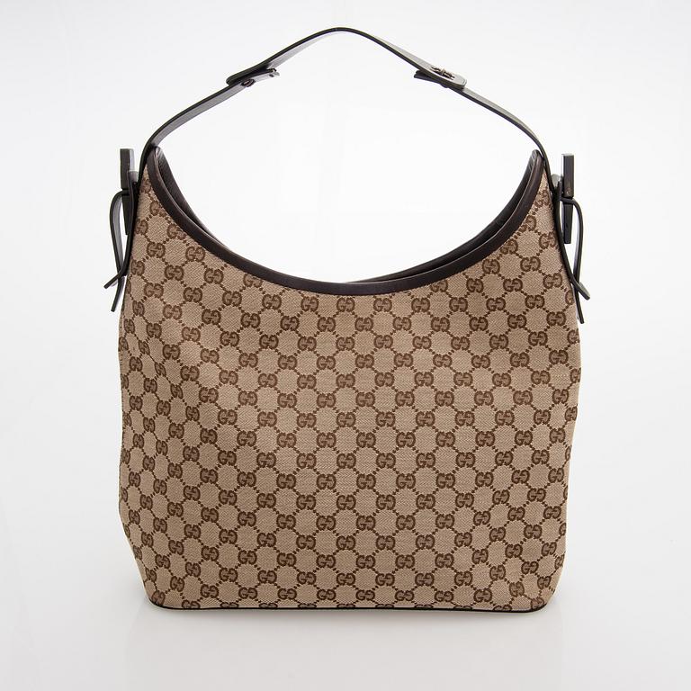 Gucci, "GG Monogram Canvas Hobo" väska.