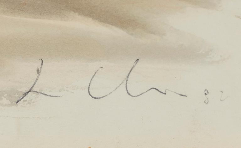 SANDRO CHIA, Watercolour, signed and dated -82?.