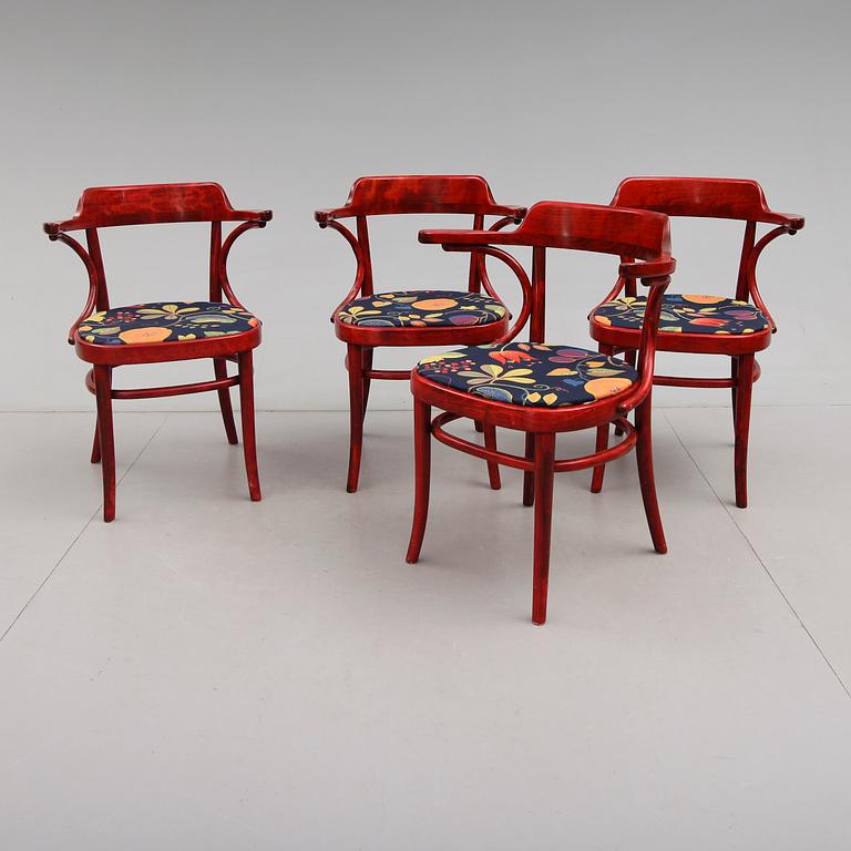 KARMSTOLAR, 4 st."Cattelin" Axell Kandell för Gemla, 1900-talets andra hälft.