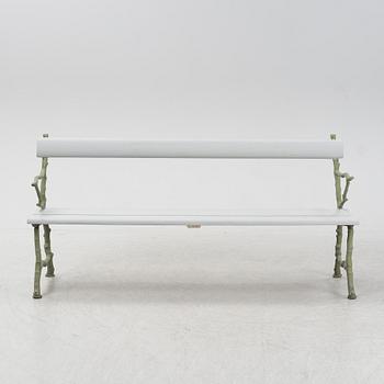 Trädgårdssoffa, Bolinders verkstäder, omkring år 1900.