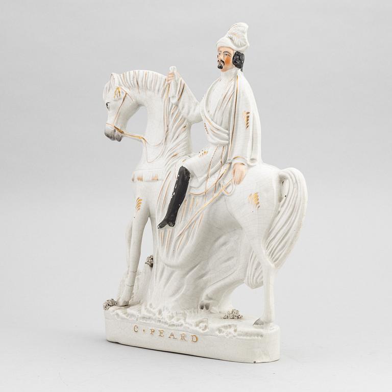 A set of eight English flintware figurines, 20th Century.