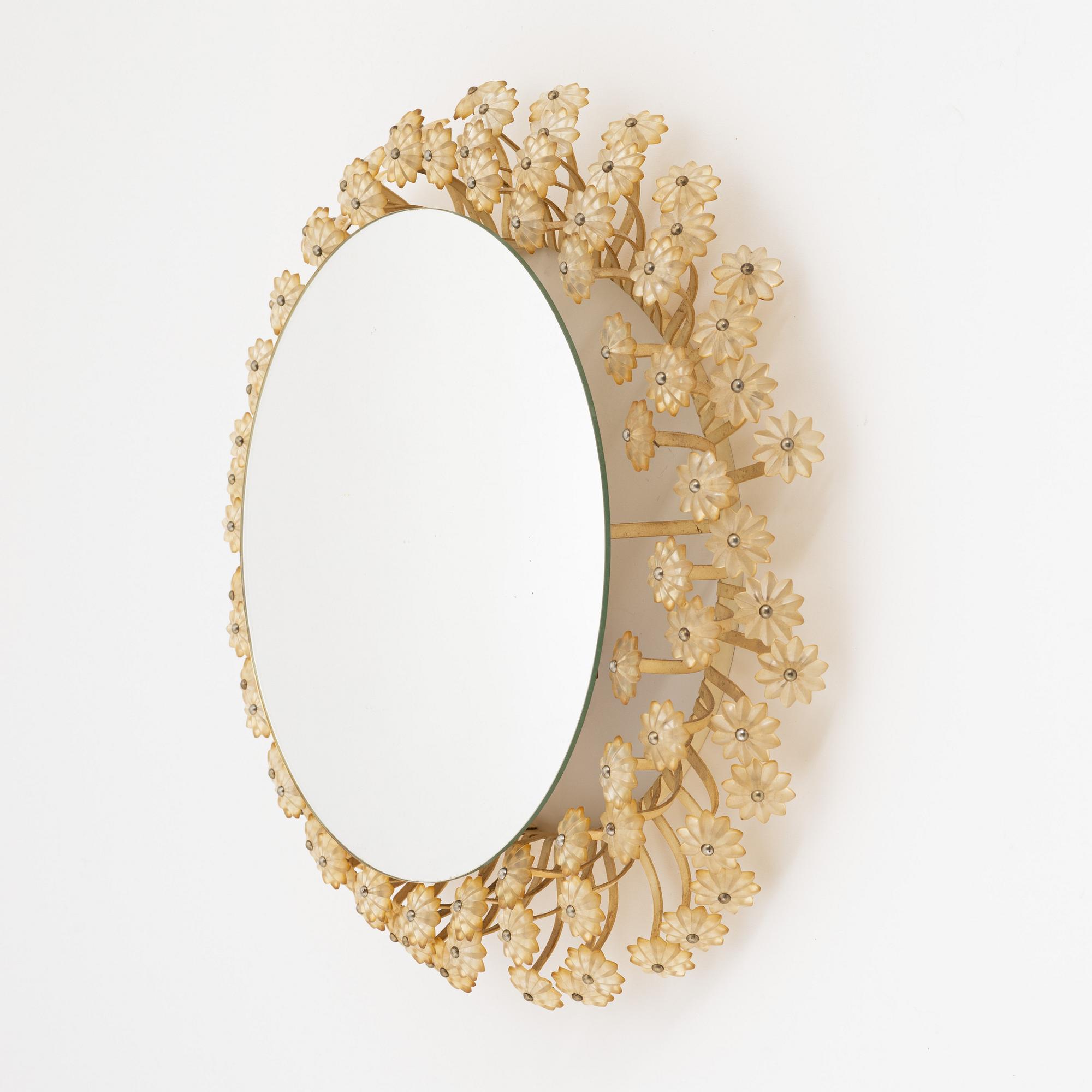 Emil Stejnar, attributed to. A wall light with mirror.