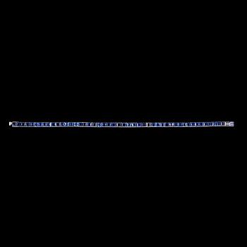 315. A blue carré cut sapphire bracelet, tot. app. 10 cts.