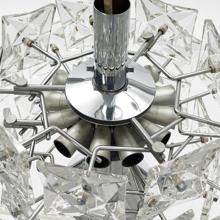 A ceiling lamp, Kinkeldey Leuchted GmbH & Co, Bad Pyrmont, Germany, presumably 1960's.