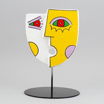 Ludo Huys, sculpture in painted polyester, signed and numbered 2/25.